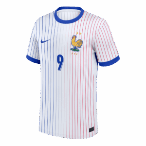 GIROUD #9 France Euro Away Soccer Jersey 2024 White