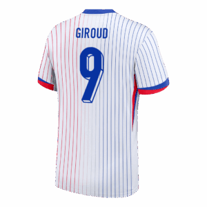 GIROUD #9 France Euro Away Soccer Jersey 2024 White