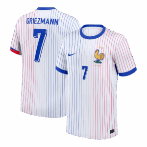 GRIEZMANN #7 France Euro Away Soccer Jersey 2024 White