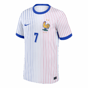 GRIEZMANN #7 France Euro Away Soccer Jersey 2024 White