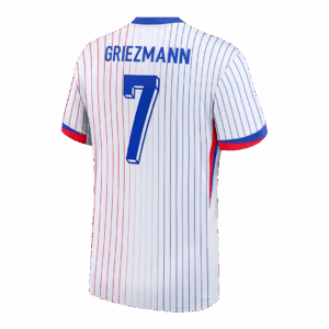 GRIEZMANN #7 France Euro Away Soccer Jersey 2024 White
