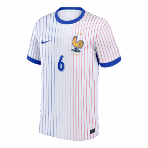 CAMAVINGA #6 France Euro Away Soccer Jersey 2024 White
