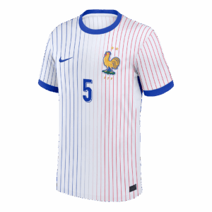 KOUNDE #5 France Euro Away Soccer Jersey 2024 White