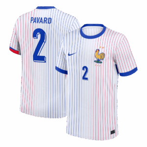 PAVARD #2 France Euro Away Soccer Jersey 2024 White