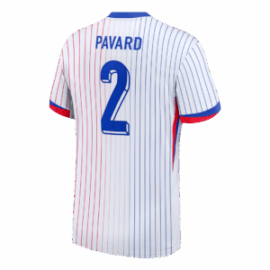 PAVARD #2 France Euro Away Soccer Jersey 2024 White