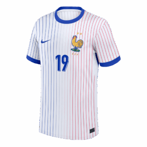 FOFANA #19 France Euro Away Soccer Jersey 2024 White