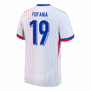 FOFANA #19 France Euro Away Soccer Jersey 2024 White