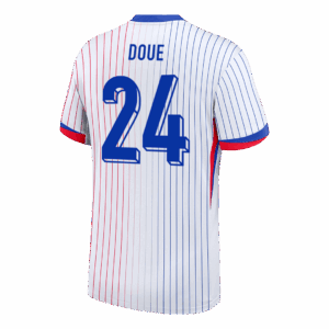 DOUE #24 France Euro Away Soccer Jersey 2024 White