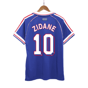 Vintage Soccer Jersey ZIDANE #10 France Home 1998