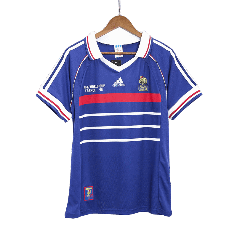 Vintage Soccer Jersey ZIDANE #10 France Home 1998