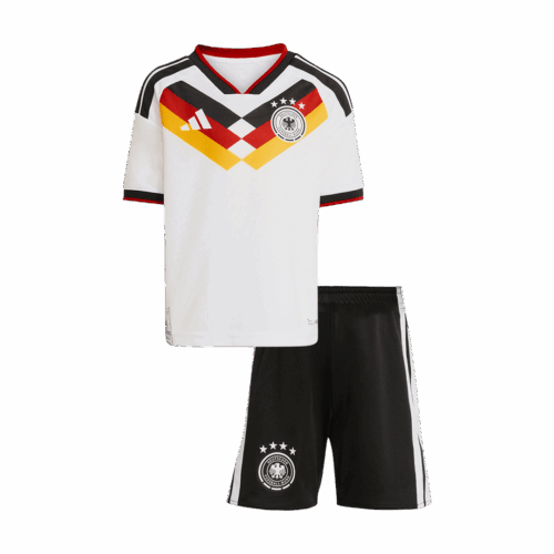 Kid's Germany Home Soccer Jersey Kit(Jersey+Shorts) World Cup 2026 White