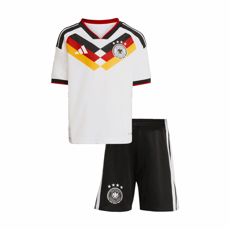 Kid's Germany Home Soccer Jersey Kit(Jersey+Shorts) World Cup 2026 White