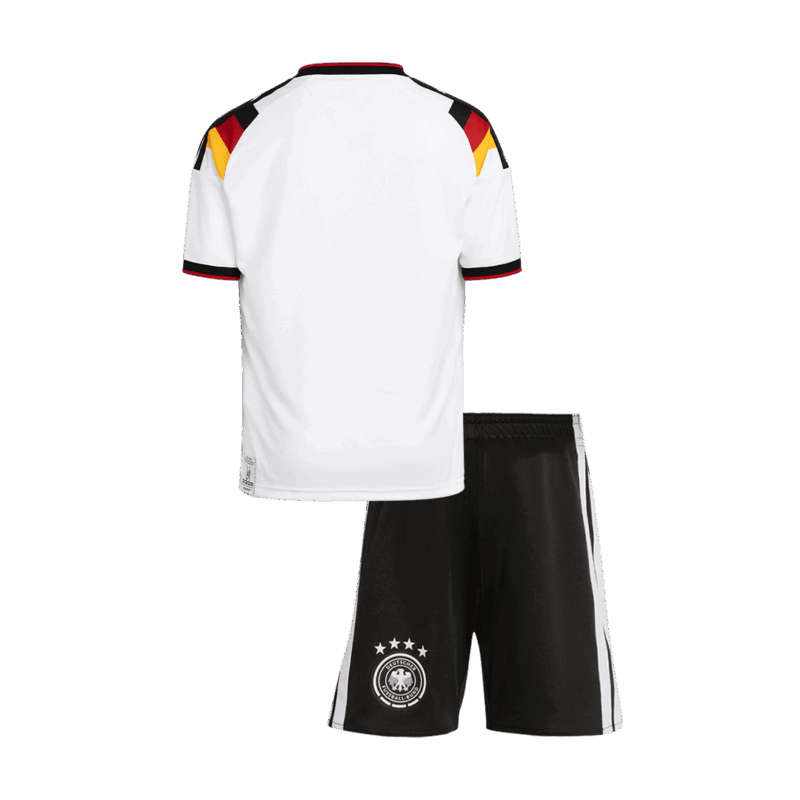 Kid's Germany Home Soccer Jersey Kit(Jersey+Shorts) World Cup 2026 White