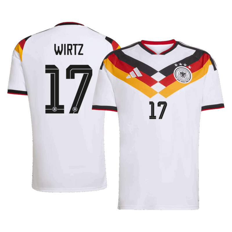 WIRTZ #17 Germany Home Soccer Jersey World Cup 2026 White