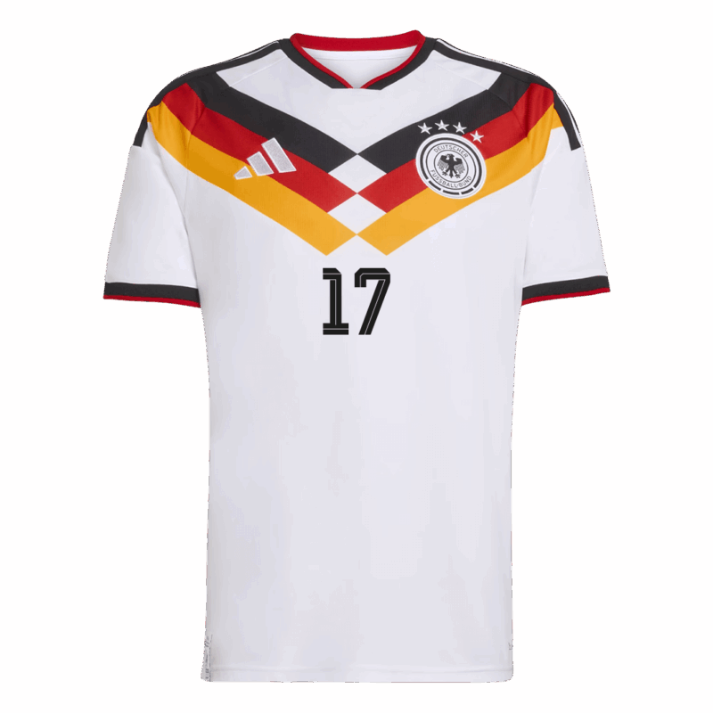 WIRTZ #17 Germany Home Soccer Jersey World Cup 2026 White
