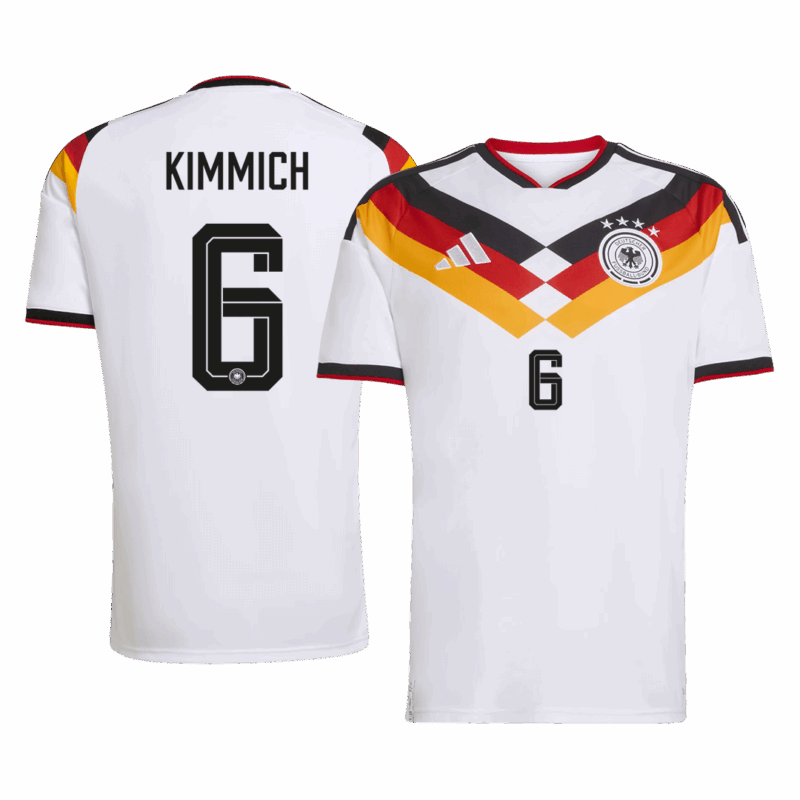 KIMMICH #6 Germany Home Soccer Jersey World Cup 2026 White