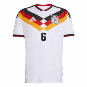 KIMMICH #6 Germany Home Soccer Jersey World Cup 2026 White