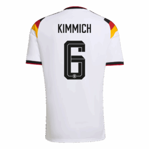 KIMMICH #6 Germany Home Soccer Jersey World Cup 2026 White