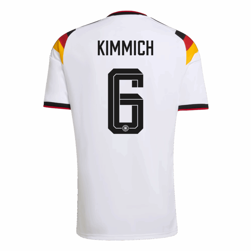 KIMMICH #6 Germany Home Soccer Jersey World Cup 2026 White
