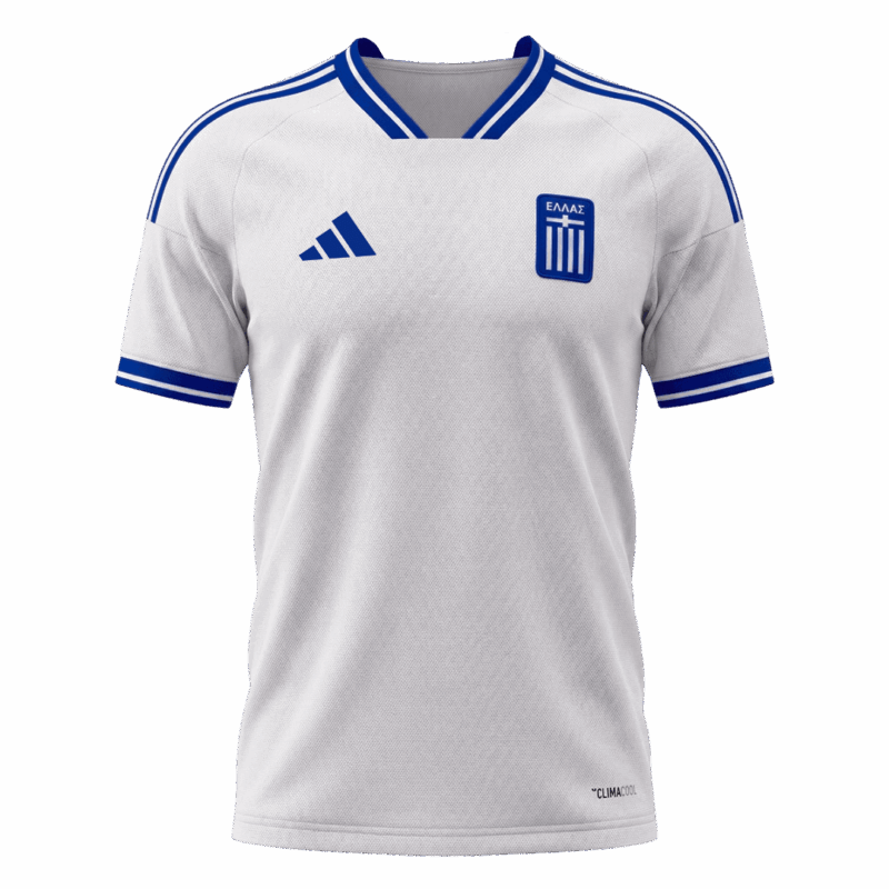 Greece Home Soccer Jersey World Cup 2026 White