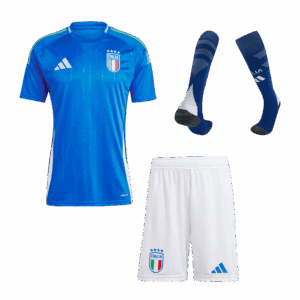 Premium Quality Men's Italy Home Soccer Jersey Whole Kit (Jersey+Shorts+Socks) Euro 2024