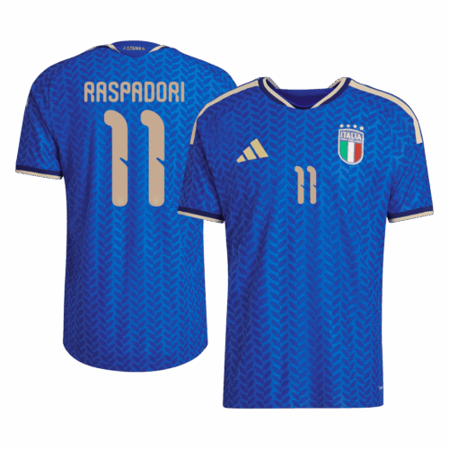 Italy RASPADORI #11 Home Soccer Jersey Authentic 2026