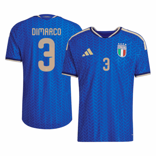 Italy DIMARCO #3 Home Soccer Jersey Authentic 2026