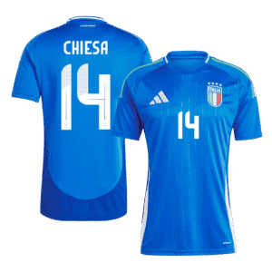 CHIESA #14 Italy Home Soccer Jersey EURO 2024