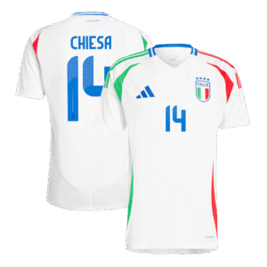 CHIESA #14 Italy Away Soccer Jersey EURO 2024