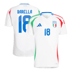 BARELLA #18 Italy Away Soccer Jersey EURO 2024