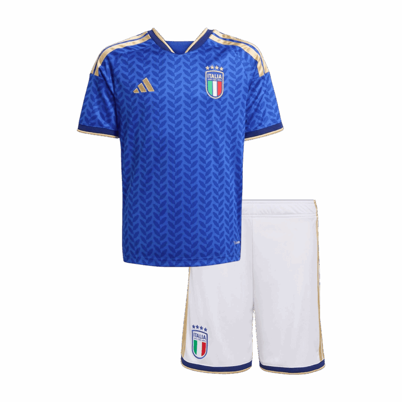 Kid's Italy Home Soccer Jersey Kit(Jersey+Shorts) 25/26 Blue