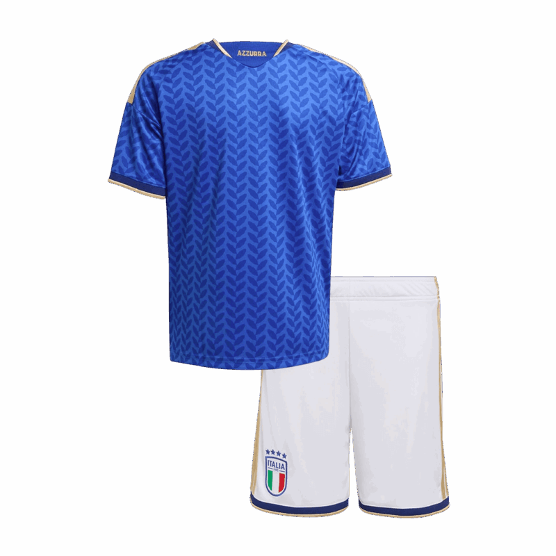Kid's Italy Home Soccer Jersey Kit(Jersey+Shorts) 25/26 Blue
