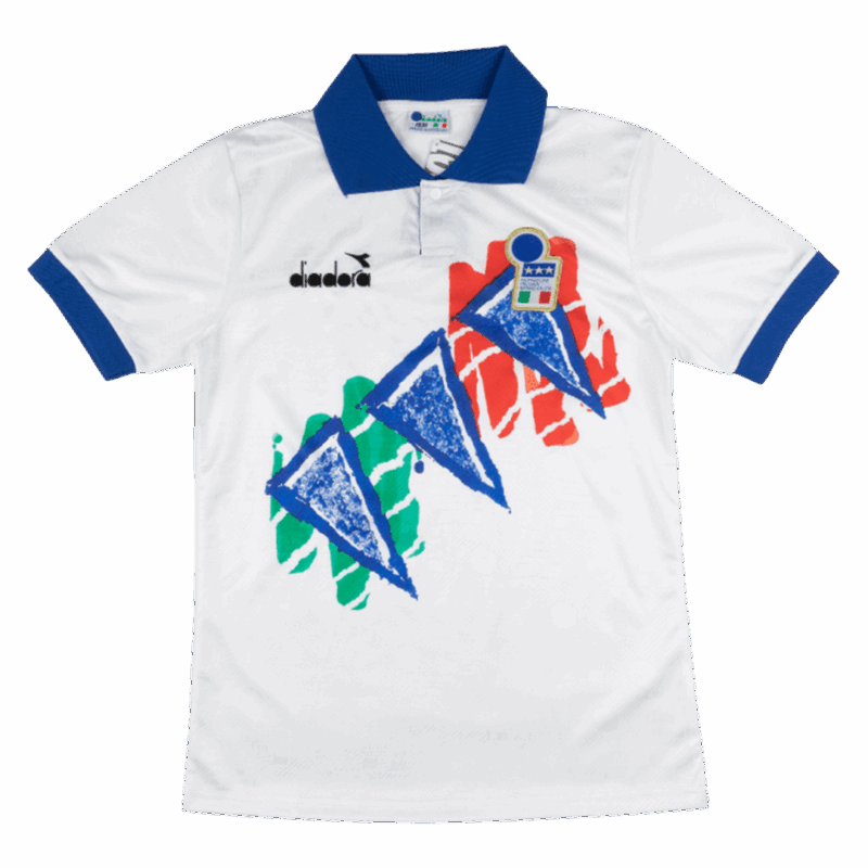 613915_3 Italy Pre-Match Soccer Jersey Retro 1994