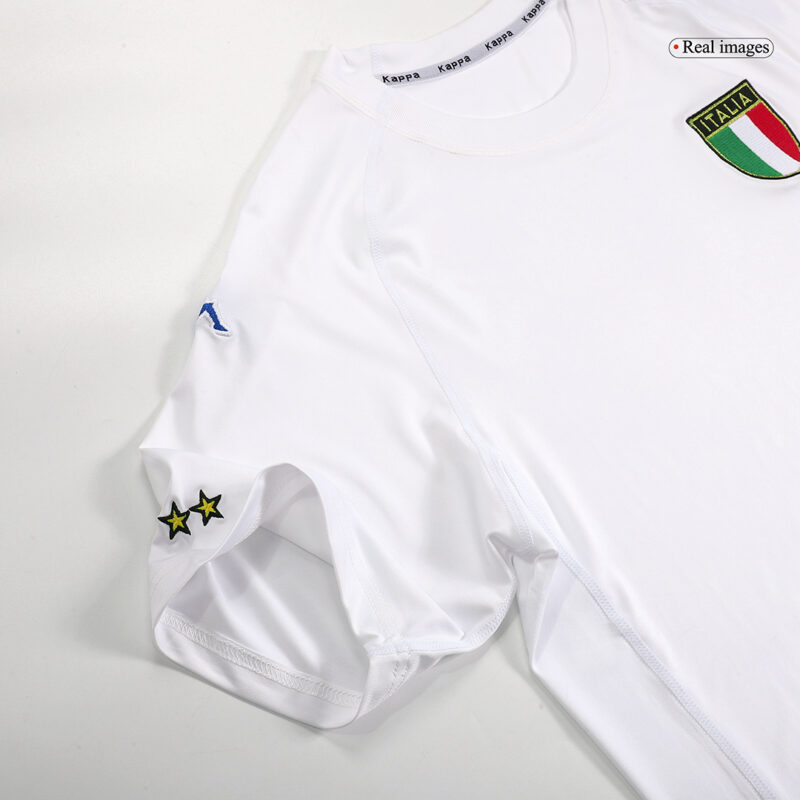 Italy Away Soccer Jersey Retro 2002