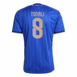 TONALI #8 Italy Home Soccer Jersey World Cup 2026 Blue