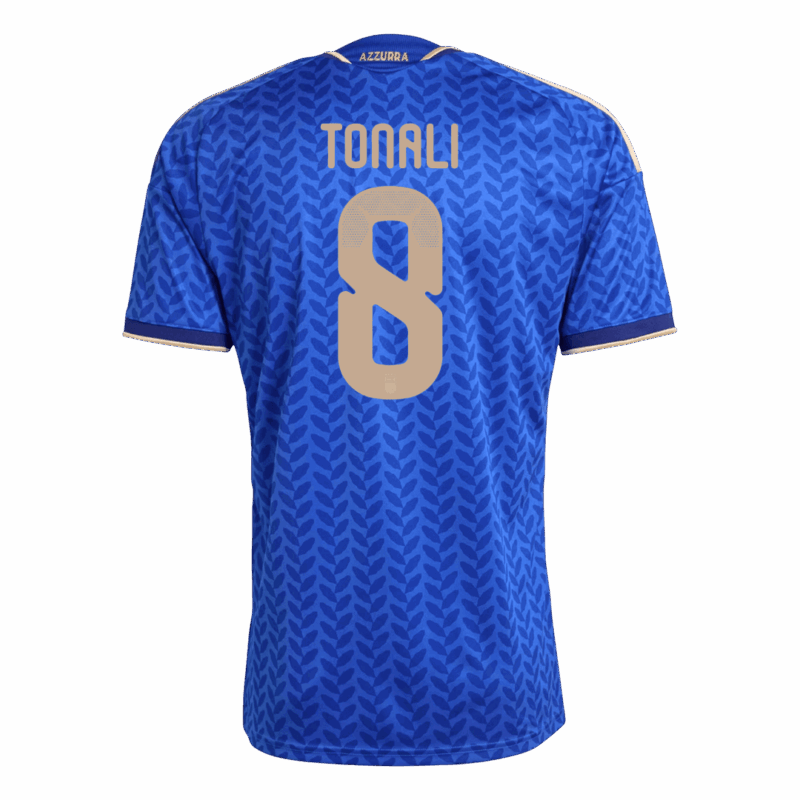 TONALI #8 Italy Home Soccer Jersey World Cup 2026 Blue