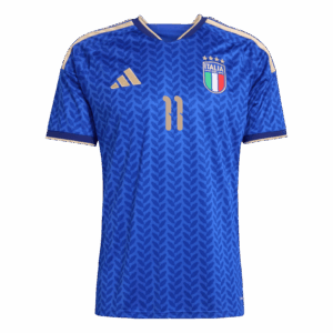 RASPADORI #11 Italy Home Soccer Jersey World Cup 2026 Blue
