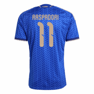 RASPADORI #11 Italy Home Soccer Jersey World Cup 2026 Blue