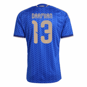DARMIAN #13 Italy Home Soccer Jersey World Cup 2026 Blue
