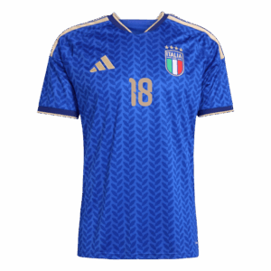BARELLA #18 Italy Home Soccer Jersey World Cup 2026 Blue