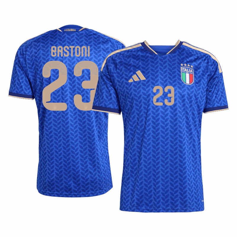 BASTONI #23 Italy Home Soccer Jersey World Cup 2026 Blue