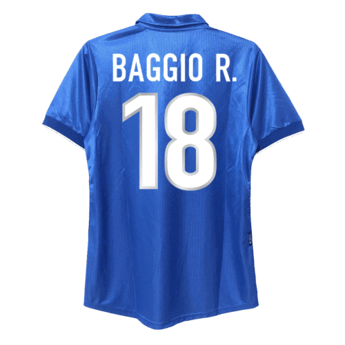 Vintage Soccer Jersey BAGGIO R. #18 Italy Home 1998