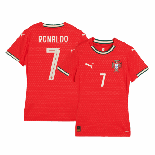 RONALDO #7 Portugal Home Soccer Jersey Replica 2025 - Women Size