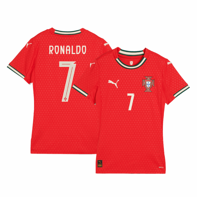 RONALDO #7 Portugal Home Soccer Jersey Replica 2025 - Women Size