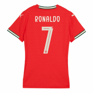 RONALDO #7 Portugal Home Soccer Jersey Replica 2025 - Women Size