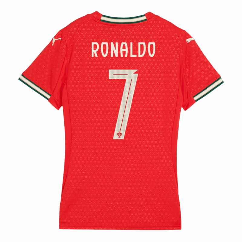 RONALDO #7 Portugal Home Soccer Jersey Replica 2025 - Women Size