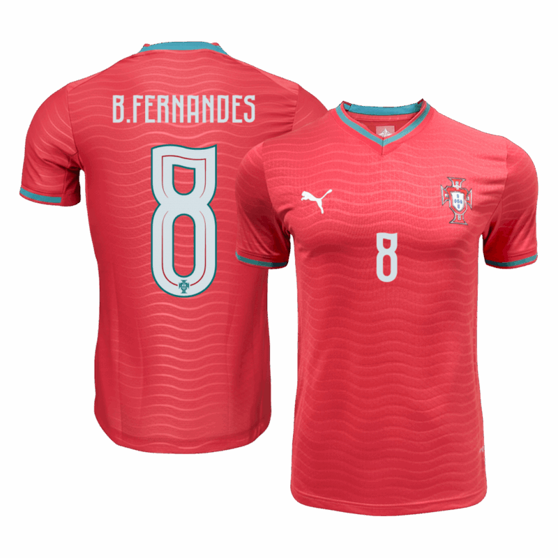643864_1 Portugal B.FERNANDES #8 Home Soccer Jersey Authentic 2026