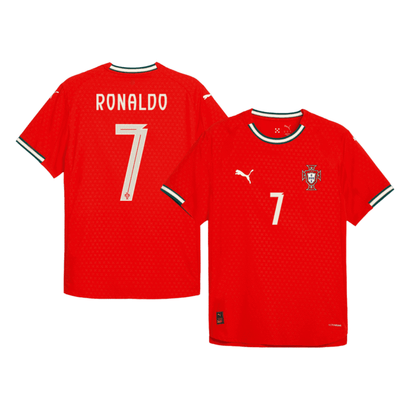 RONALDO #7 Portugal Home Authentic Soccer Jersey 2025