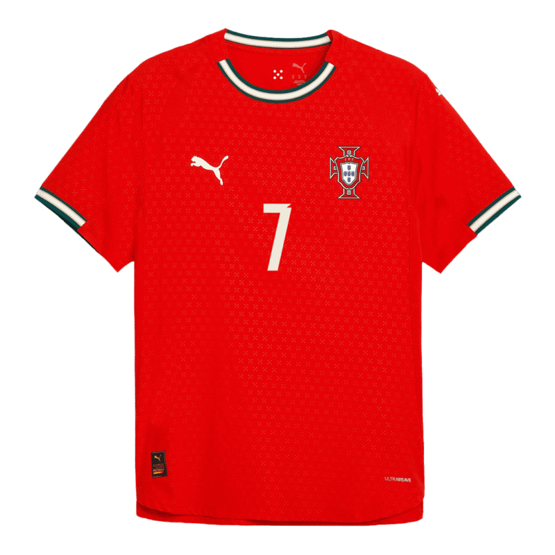 RONALDO #7 Portugal Home Authentic Soccer Jersey 2025