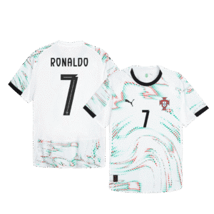 RONALDO #7 Portugal Away Authentic Soccer Jersey 2025
